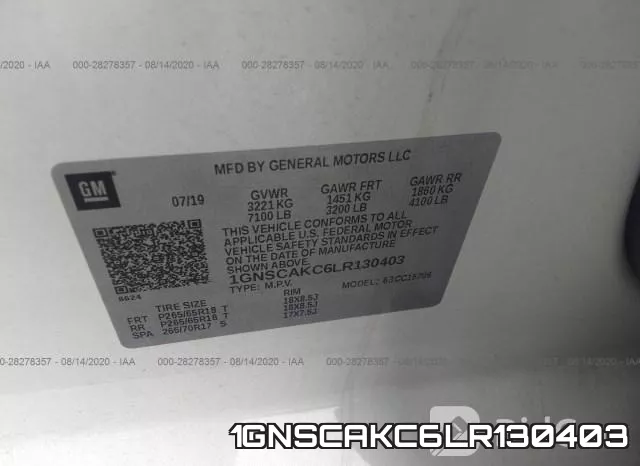 1GNSCAKC6LR130403 фото 10