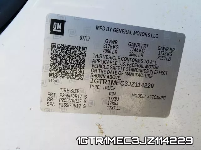 1GTR1MEC3JZ114229 фото 2