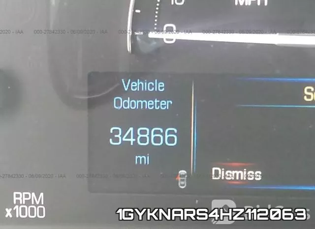 1GYKNARS4HZ112063 фото 8