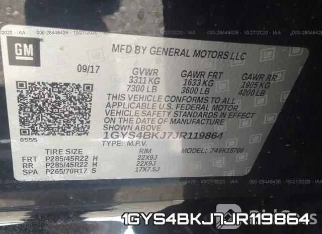 1GYS4BKJ7JR119864 фото 10