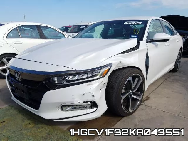 1HGCV1F32KA043551 фото 3