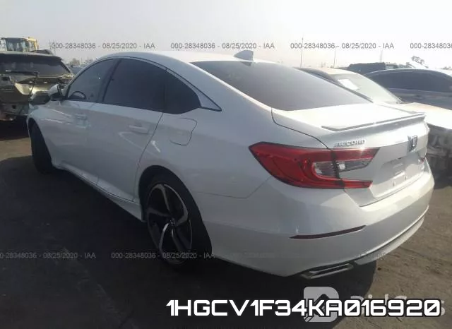 1HGCV1F34KA016920 фото 4