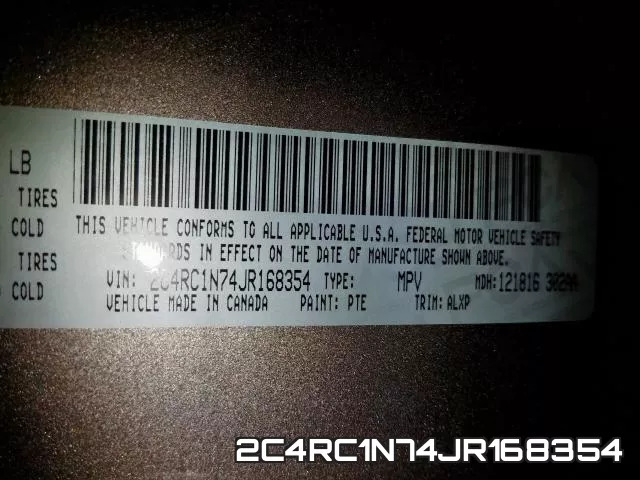 2C4RC1N74JR168354 фото 2