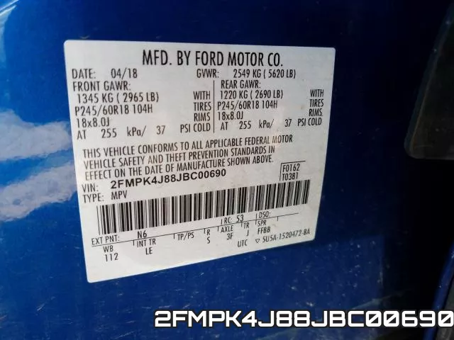 2FMPK4J88JBC00690 фото 2