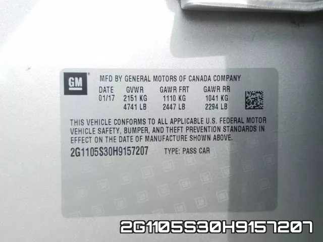 2G1105S30H9157207 фото 2
