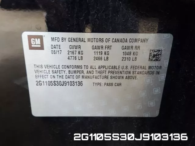2G1105S30J9103136 фото 2