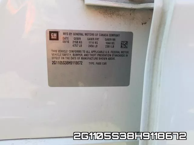 2G1105S38H9118672 фото 2