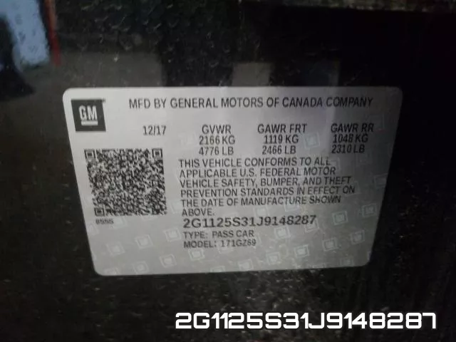 2G1125S31J9148287 фото 2