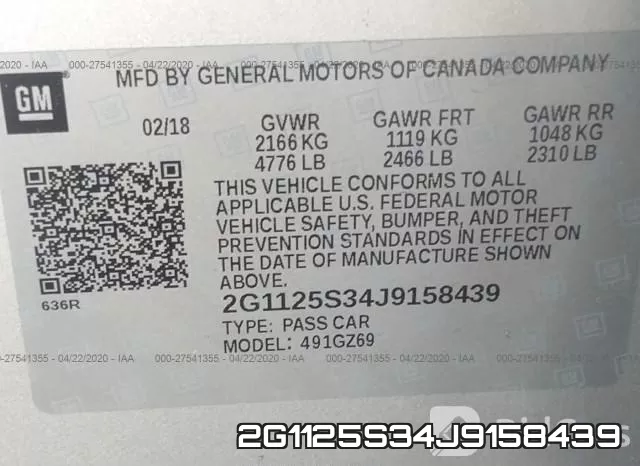 2G1125S34J9158439 фото 10