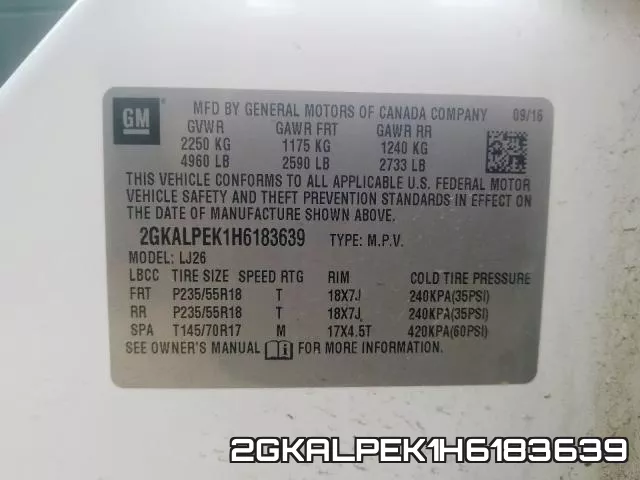 2GKALPEK1H6183639 фото 2