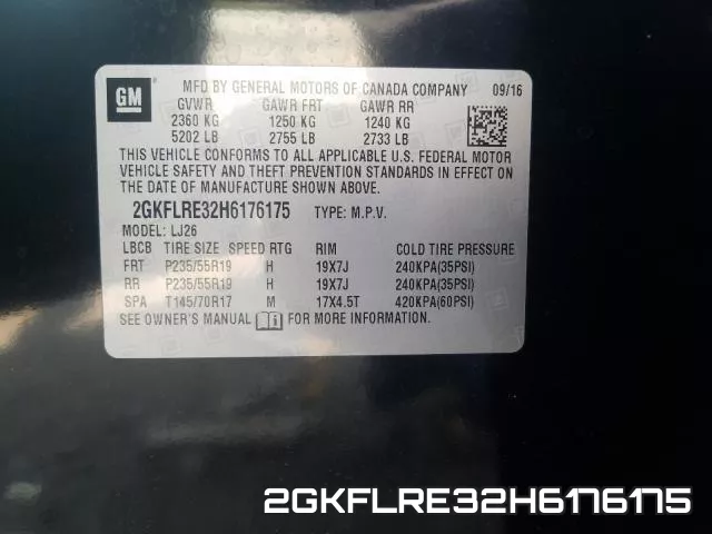 2GKFLRE32H6176175 фото 2