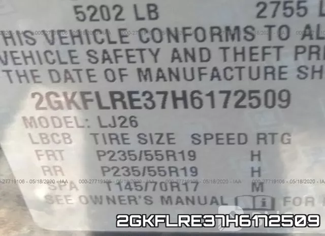 2GKFLRE37H6172509 фото 10