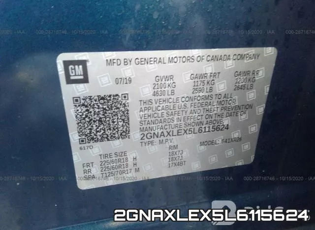 2GNAXLEX5L6115624 фото 10