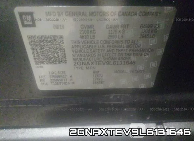 2GNAXTEV9L6131646 фото 10