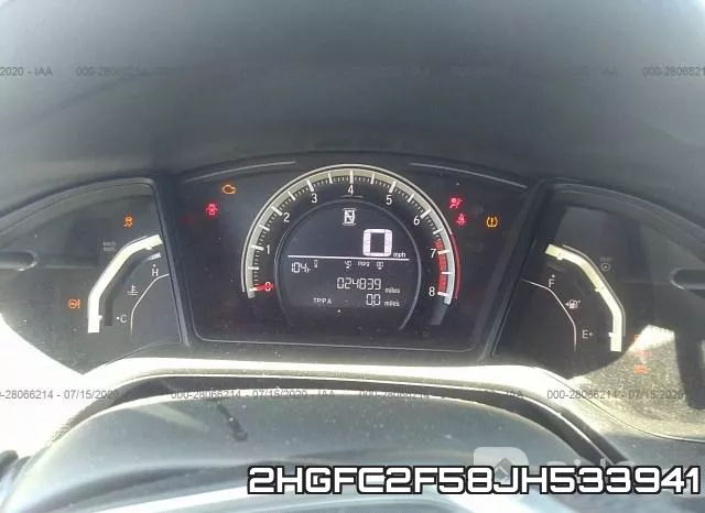 2HGFC2F58JH533941 фото 8