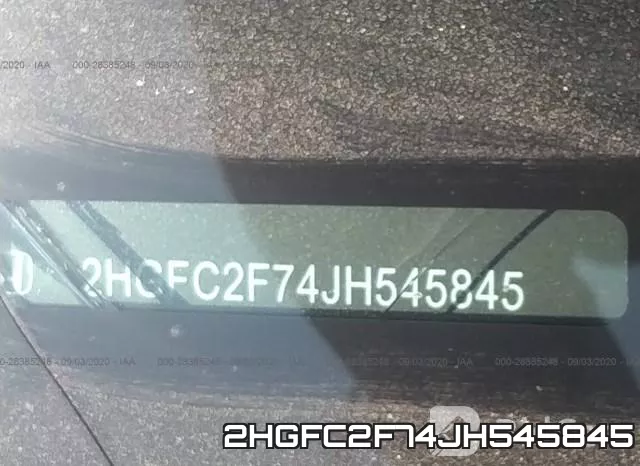 2HGFC2F74JH545845 фото 10