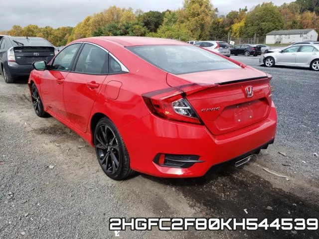 2HGFC2F80KH544539 фото 4