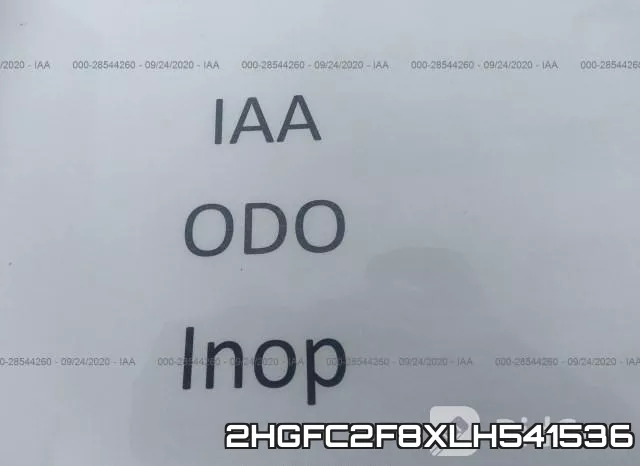 2HGFC2F8XLH541536 фото 8