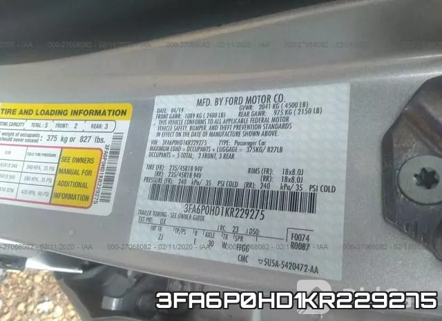 3FA6P0HD1KR229275 фото 10