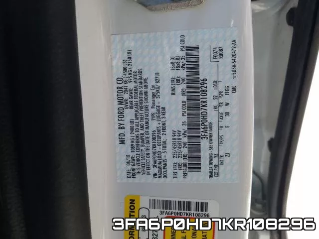 3FA6P0HD7KR108296 фото 2
