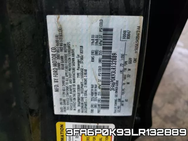 3FA6P0K93LR132889 фото 2