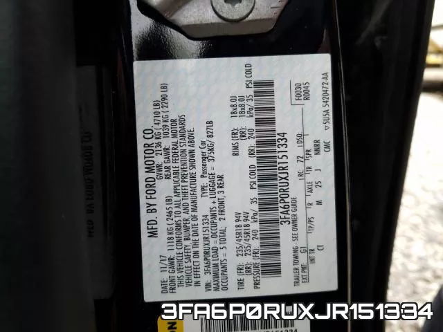 3FA6P0RUXJR151334 фото 2