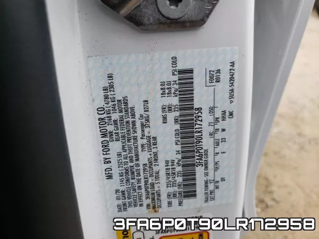 3FA6P0T90LR172958 фото 2