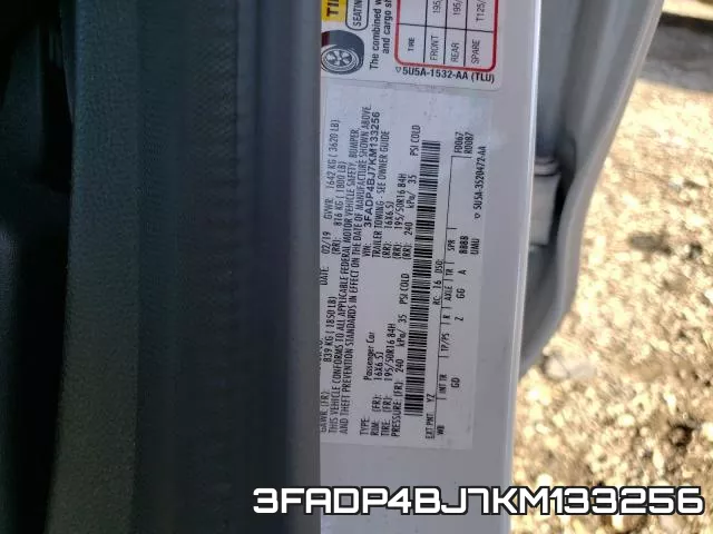 3FADP4BJ7KM133256 фото 2