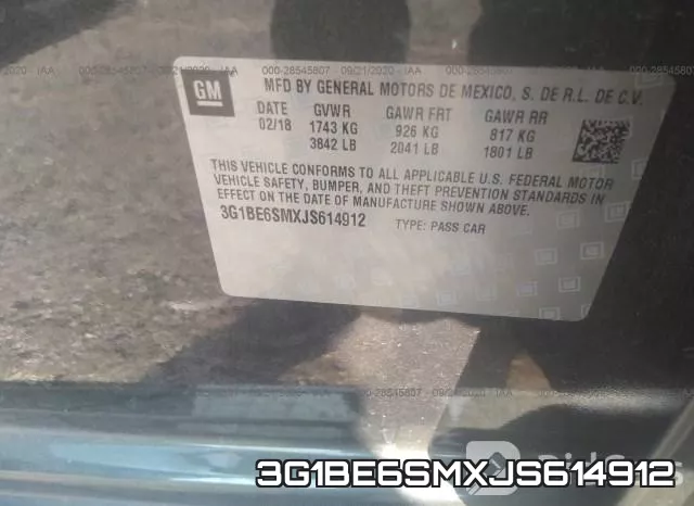 3G1BE6SMXJS614912 фото 10