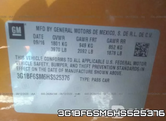 3G1BF6SM6HS525376 фото 10