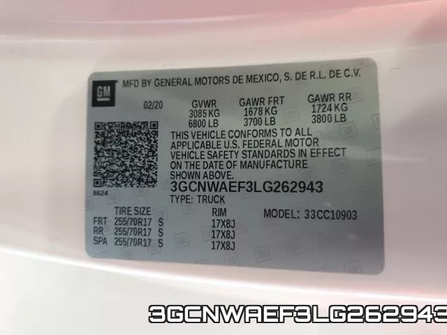 3GCNWAEF3LG262943 фото 2