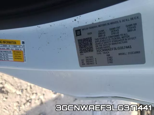 3GCNWAEF3LG317441 фото 2