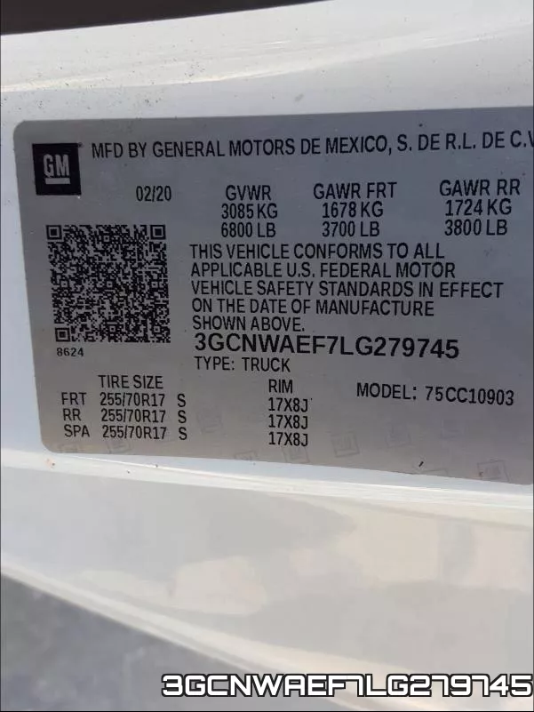 3GCNWAEF7LG279745 фото 2