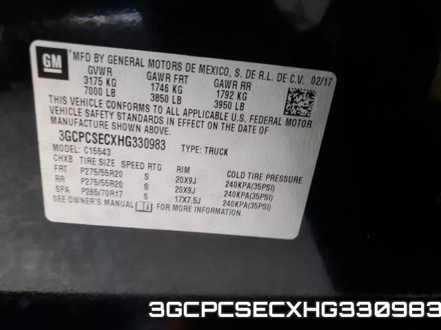 3GCPCSECXHG330983 фото 2