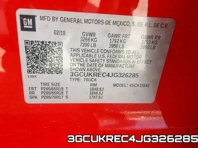 3GCUKREC4JG326285 фото 2