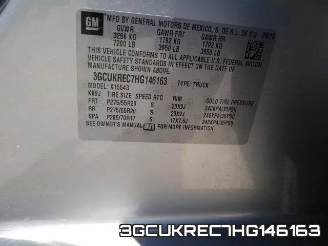 3GCUKREC7HG146163 фото 2