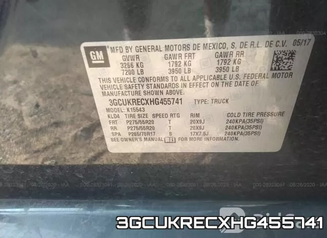 3GCUKRECXHG455741 фото 10