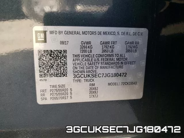 3GCUKSEC7JG180472 фото 2