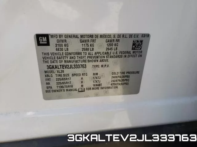 3GKALTEV2JL333763 фото 2