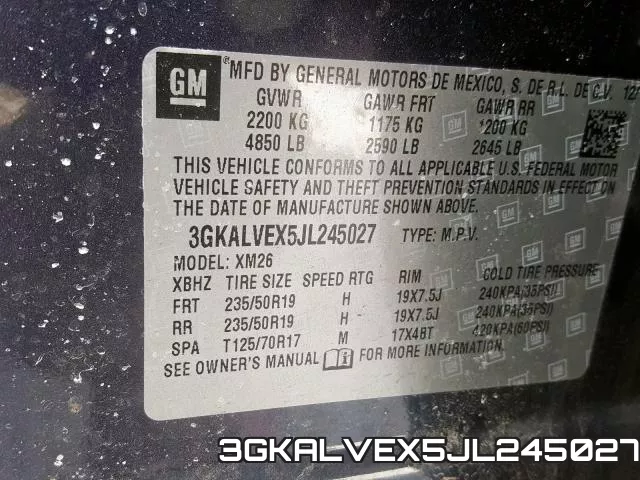 3GKALVEX5JL245027 фото 2