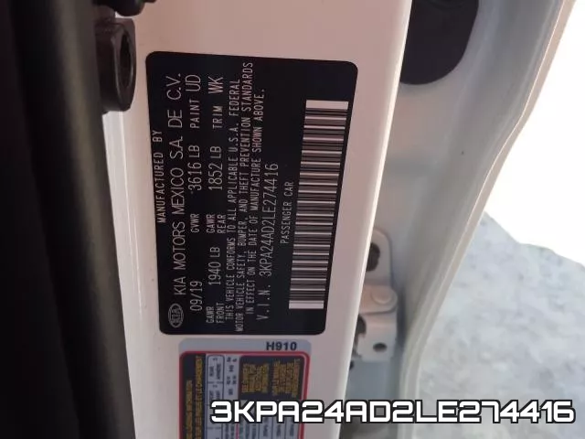 3KPA24AD2LE274416 фото 2