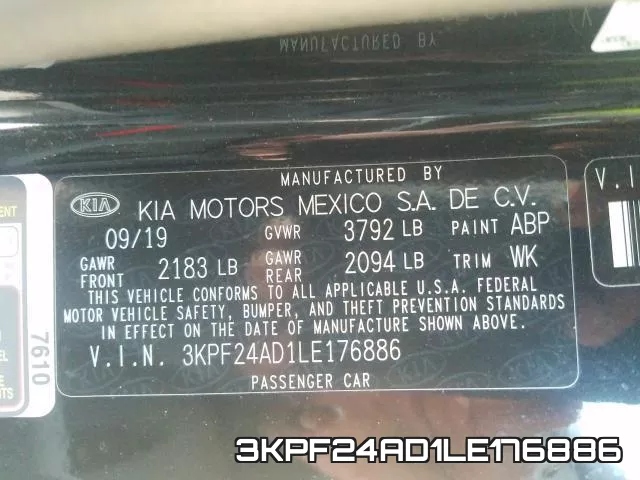 3KPF24AD1LE176886 фото 2