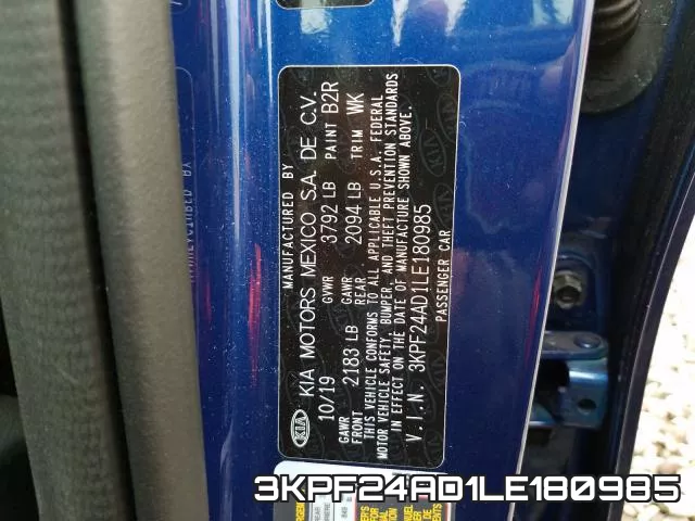 3KPF24AD1LE180985 фото 2