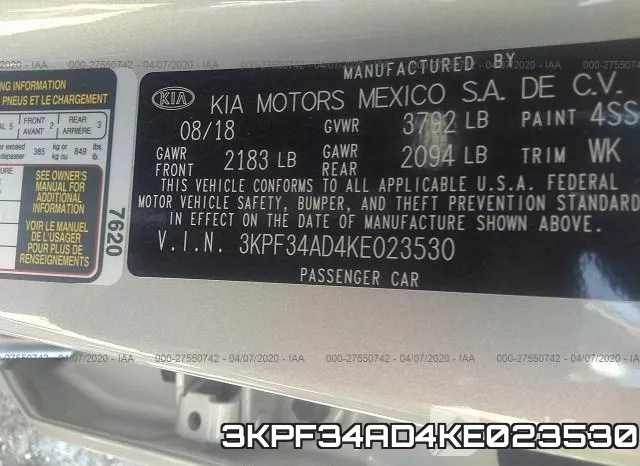 3KPF34AD4KE023530 фото 10