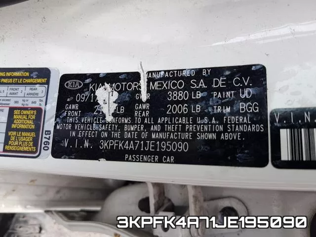 3KPFK4A71JE195090 фото 2