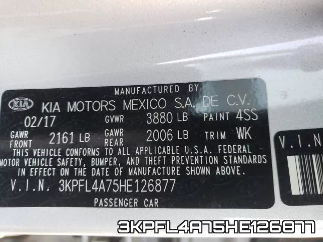 3KPFL4A75HE126877 фото 2