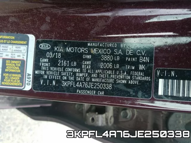 3KPFL4A76JE250338 фото 2