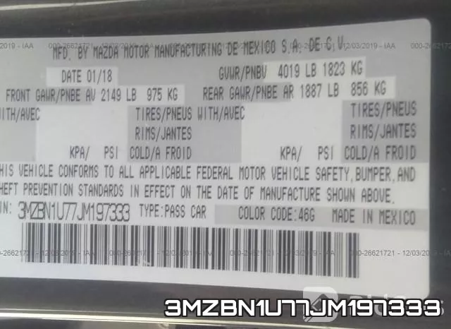3MZBN1U77JM197333 фото 10