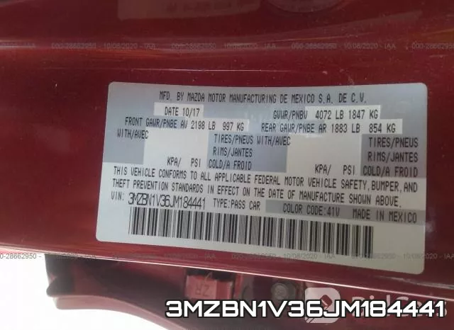 3MZBN1V36JM184441 фото 10
