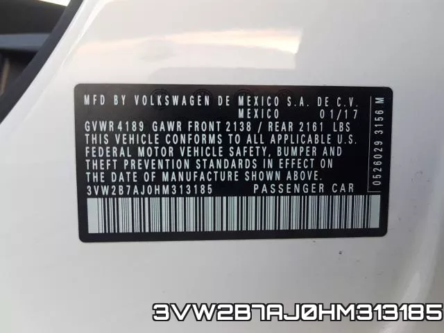 3VW2B7AJ0HM313185 фото 2